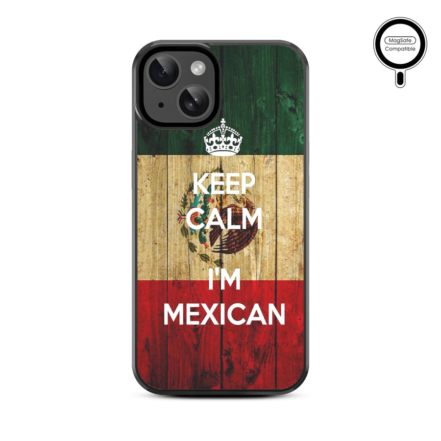 MyBat Design Lab Series MagSafe Case for Apple iPhone 17e / 16e / 14 / 13 - Keep Calm, I'm Mexican - MIP13CSLESMSM051-3.jpg