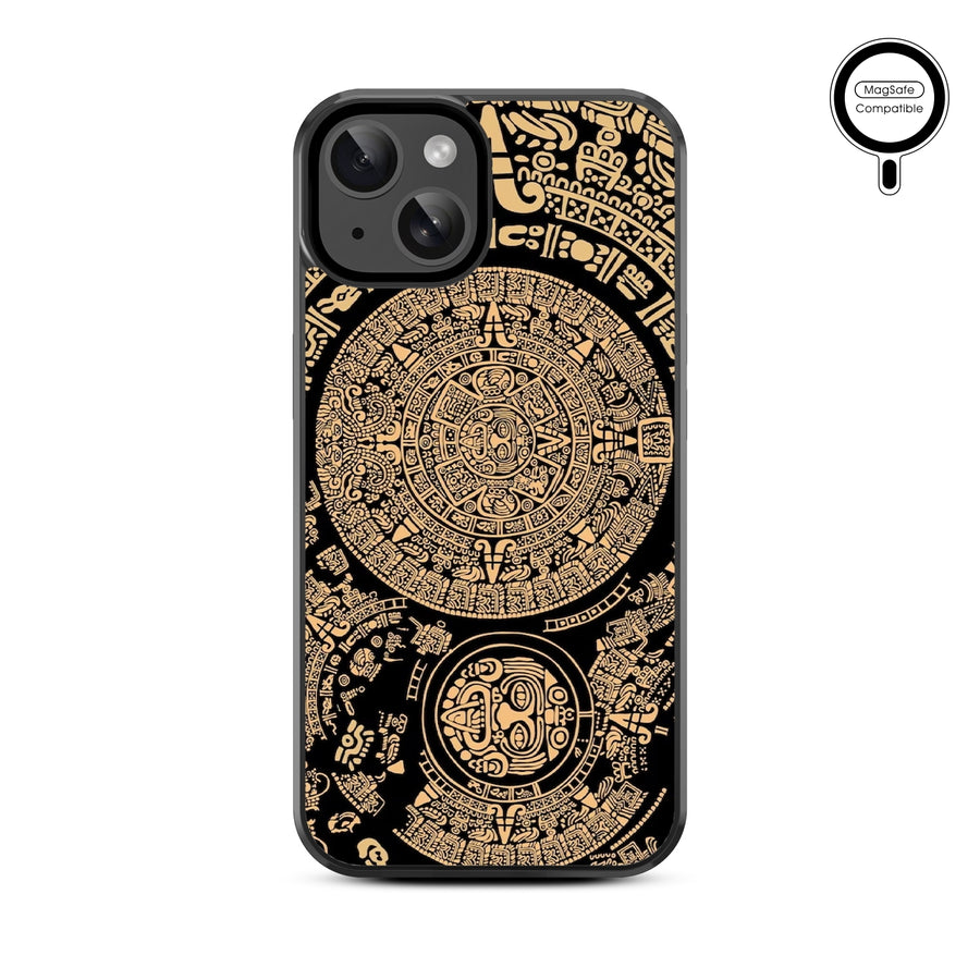 MyBat Design Lab Series MagSafe Case for Apple iPhone 17e / 16e / 14 / 13 - Mayan Calendar - MIP13CSLESMSM052-3.jpg