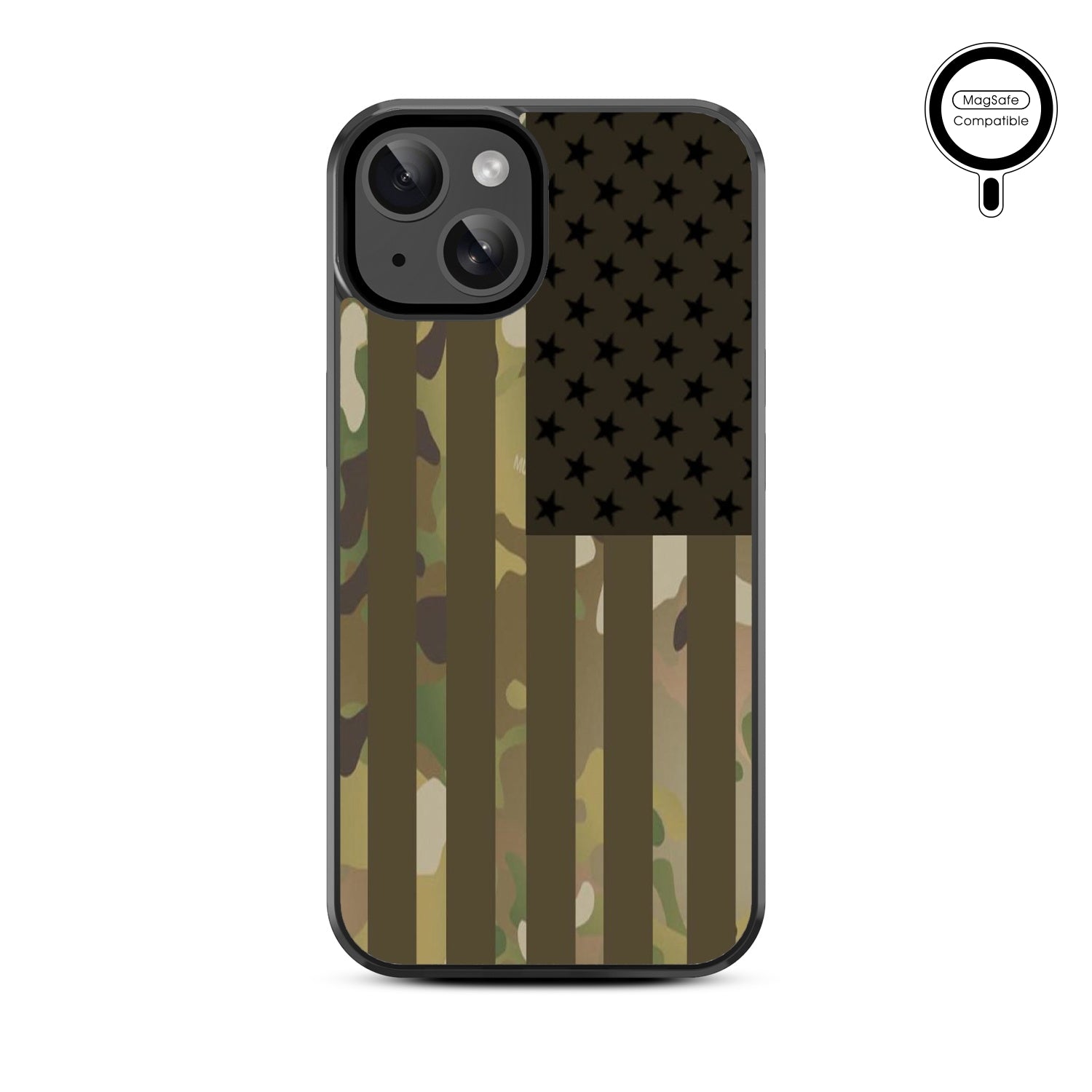 MyBat Design Lab Series MagSafe Case for Apple iPhone 17e / 16e / 14 / 13 - Military Camouflage American Flag - MIP13CSLESMSM054-3.jpg