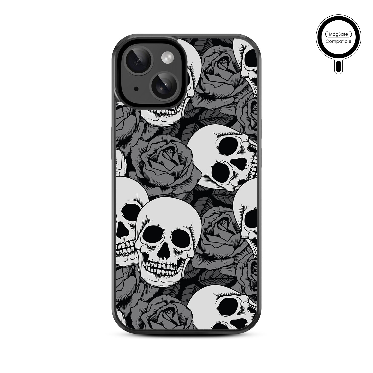 MyBat Design Lab Series MagSafe Case for Apple iPhone 17e / 16e / 14 / 13 - Skull Garden - MIP13CSLESMSM081-3.jpg
