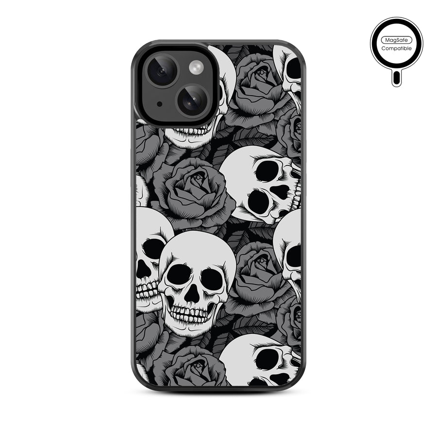 MyBat Design Lab Series MagSafe Case for Apple iPhone 17e / 16e / 14 / 13 - Skull Garden - MIP13CSLESMSM081-3.jpg