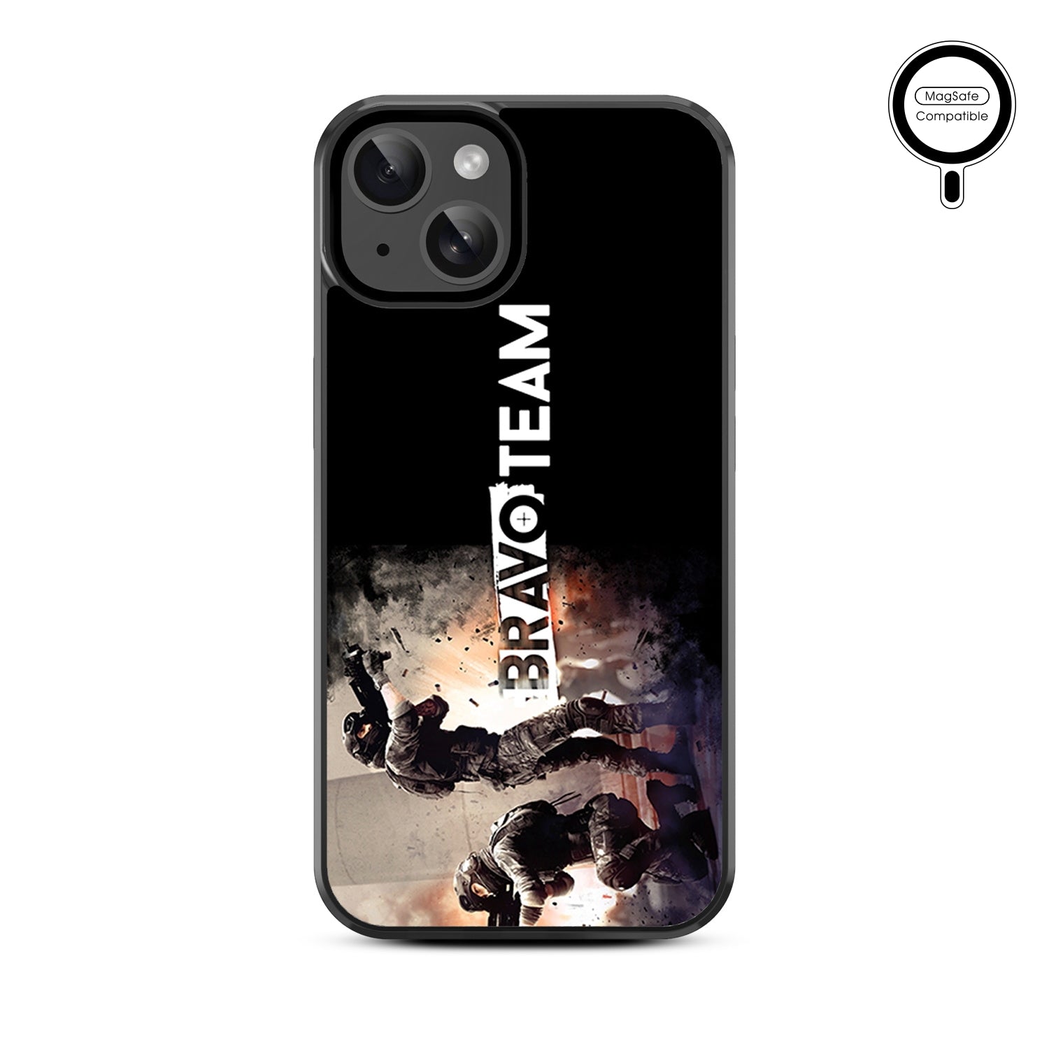 MyBat Design Lab Series MagSafe Case for Apple iPhone 17e / 16e / 14 / 13 - Bravo Team - MIP13CSLESMSM092-3.jpg