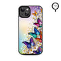 MyBat Design Lab Series MagSafe Case for Apple iPhone 17e / 16e / 14 / 13 - Rainbow Butterflies - MIP13CSLESMSM187-3.jpg