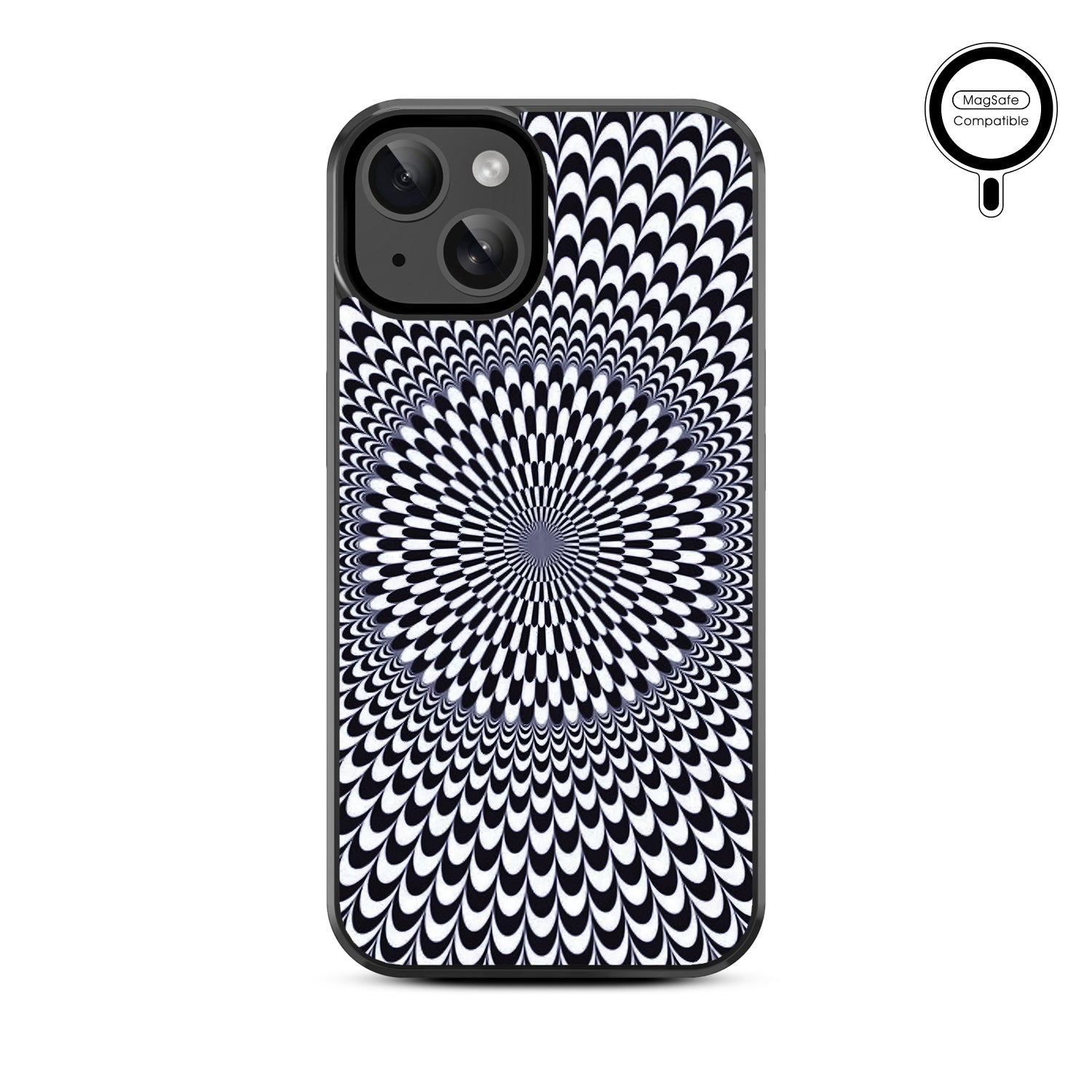 MyBat Design Lab Series MagSafe Case for Apple iPhone 17e / 16e / 14 / 13 - Dizzy Circle - MIP13CSLESMSM265-3.jpg