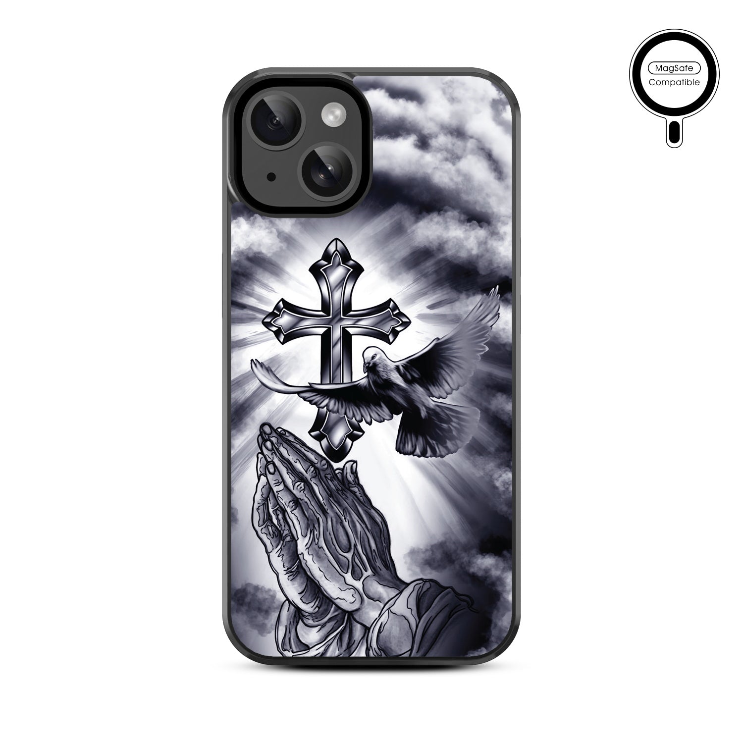 MyBat Design Lab Series MagSafe Case for Apple iPhone 17e / 16e / 14 / 13 - Faithful Prayer - MIP13CSLESMSM268-3.jpg