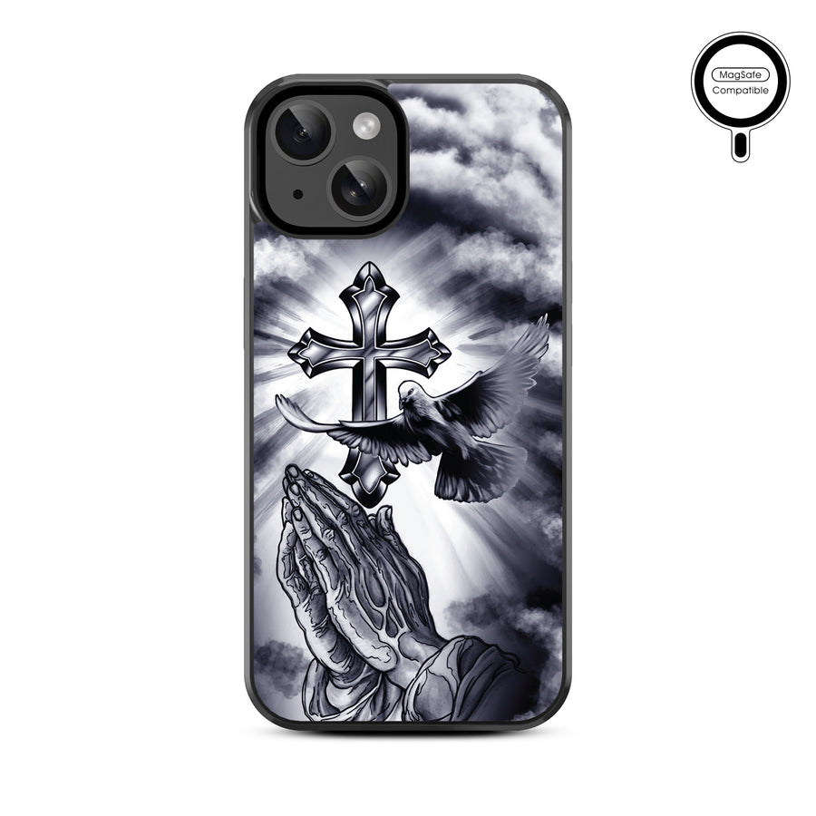MyBat Design Lab Series MagSafe Case for Apple iPhone 17e / 16e / 14 / 13 - Faithful Prayer - MIP13CSLESMSM268-3.jpg