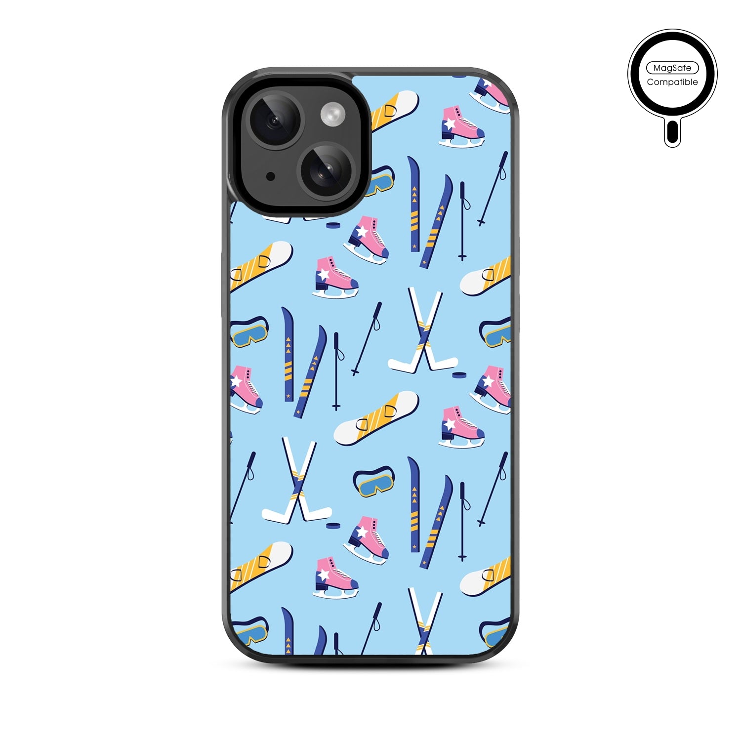 MyBat Design Lab Series MagSafe Case for Apple iPhone 17e / 16e / 14 / 13 - Winter Games - MIP13CSLESMSM322-3.jpg