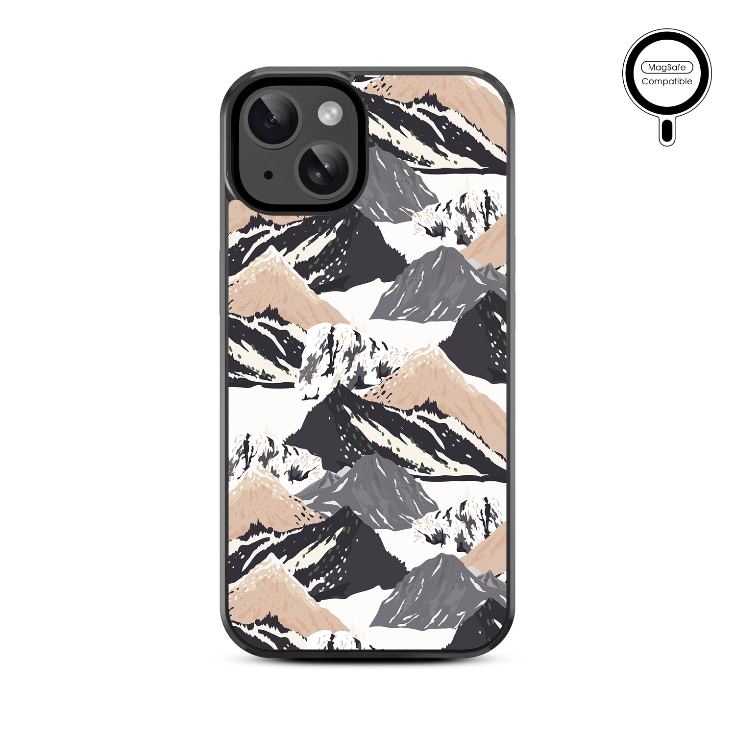 MyBat Design Lab Series MagSafe Case for Apple iPhone 17e / 16e / 14 / 13 - Rocky Peaks - MIP13CSLESMSM323-3.jpg