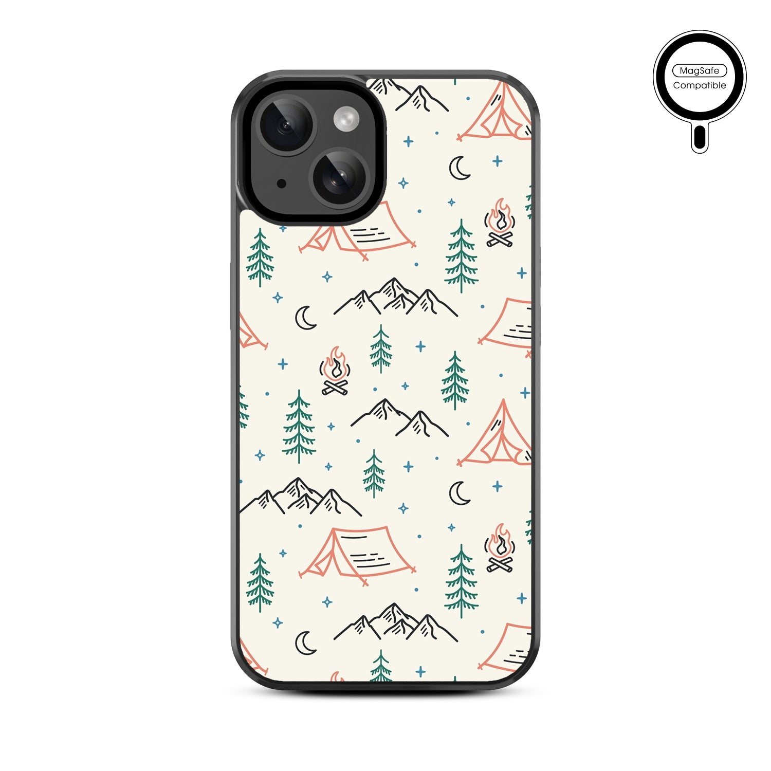 MyBat Design Lab Series MagSafe Case for Apple iPhone 17e / 16e / 14 / 13 - Fireside Camp - MIP13CSLESMSM328-3.jpg