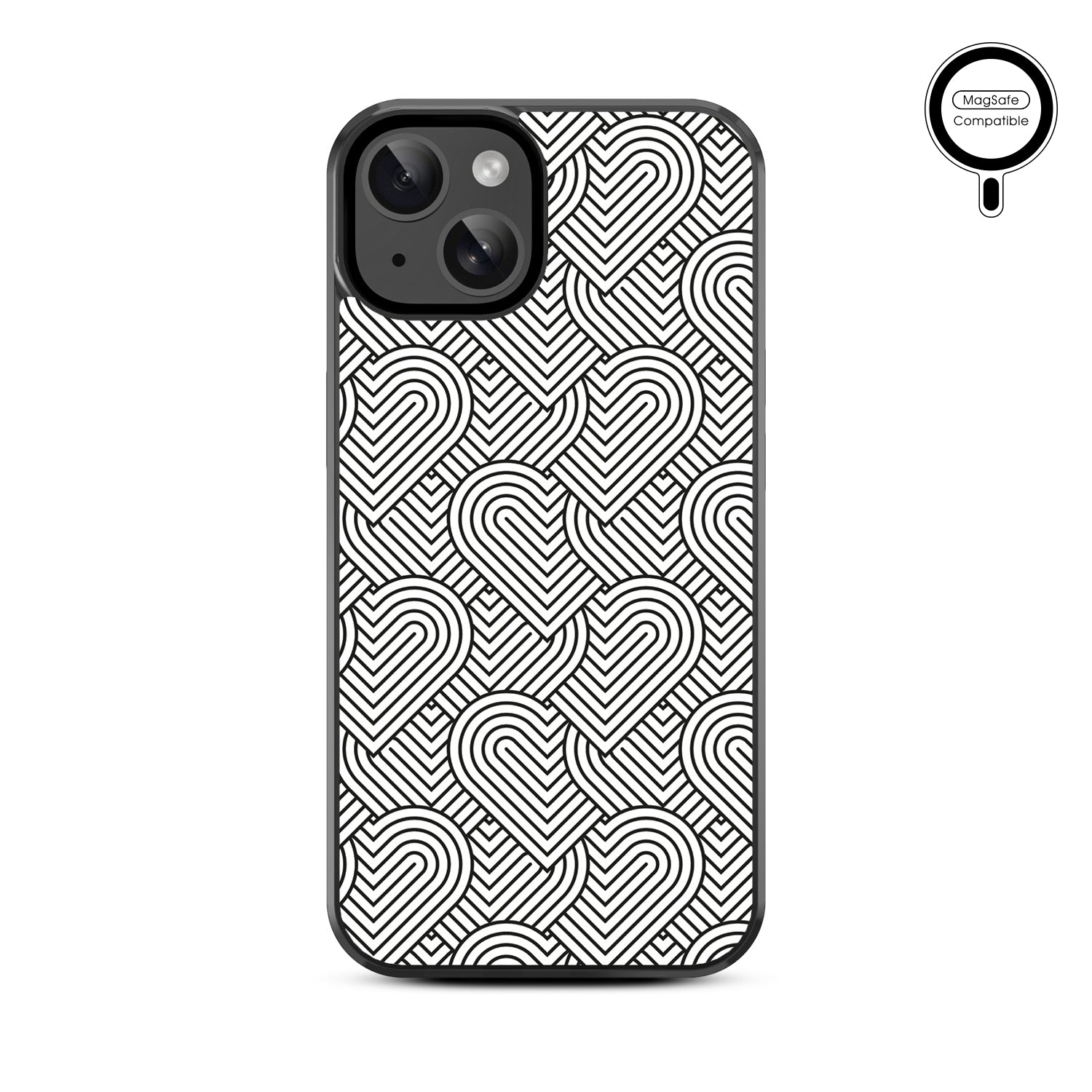 MyBat Design Lab Series MagSafe Case for Apple iPhone 17e / 16e / 14 / 13 - Hearts Aligned - MIP13CSLESMSM331-3.jpg