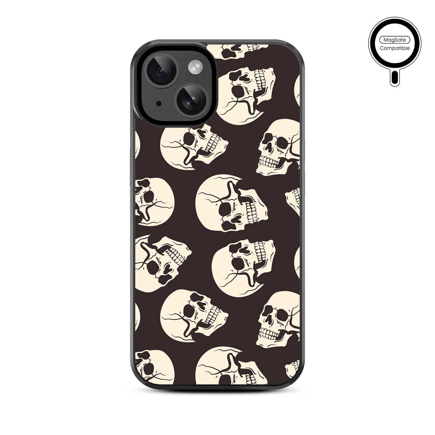 MyBat Design Lab Series MagSafe Case for Apple iPhone 17e / 16e / 14 / 13 - Bone Heads - MIP13CSLESMSM411-3.jpg