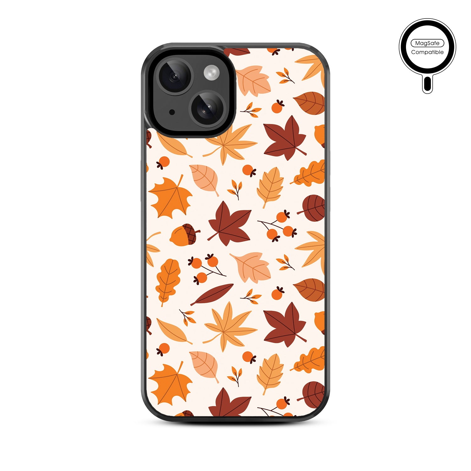 MyBat Design Lab Series MagSafe Case for Apple iPhone 17e / 16e / 14 / 13 - Falling Leaves - MIP13CSLESMSM424-3.jpg