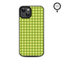 MyBat Design Lab Series MagSafe Case for Apple iPhone 17e / 16e / 14 / 13 - Green Gingham - MIP13CSLESMSM476-3.jpg
