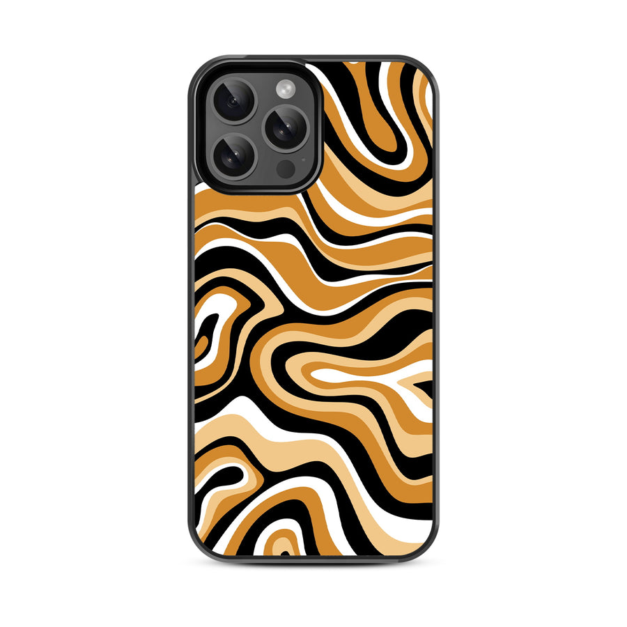 MyBat Design Lab Series Case for Apple iPhone 13 Pro Max (6.7) - Groovy Golden Swirls - MIP13PMCSLESM093-3.jpg