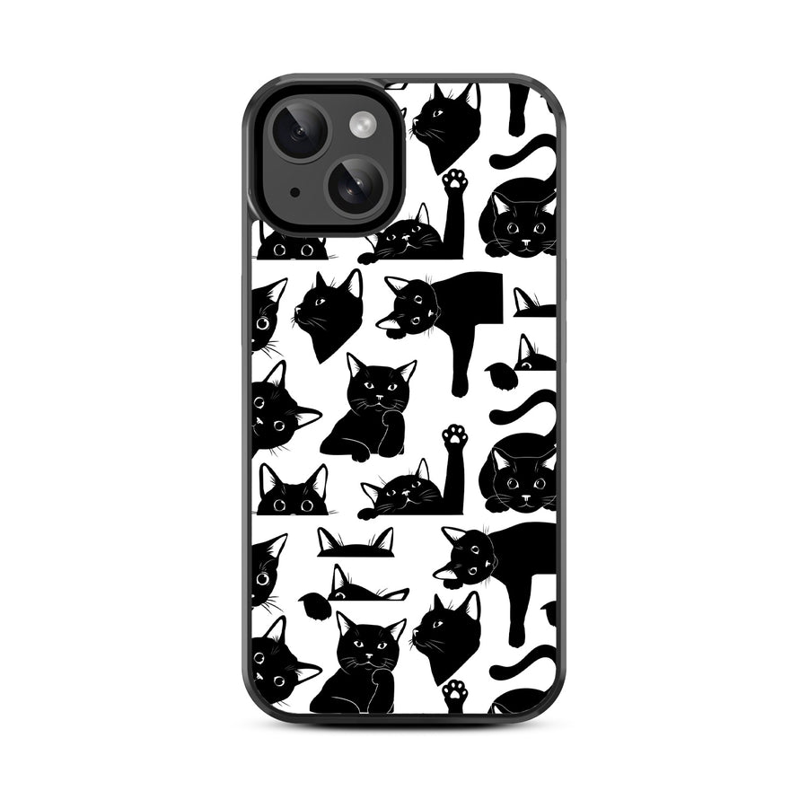 MyBat Design Lab Series Case for Apple iPhone 17e / 16e / 14 / 13 - Black Cats - MIP14CSLESM017-3.jpg