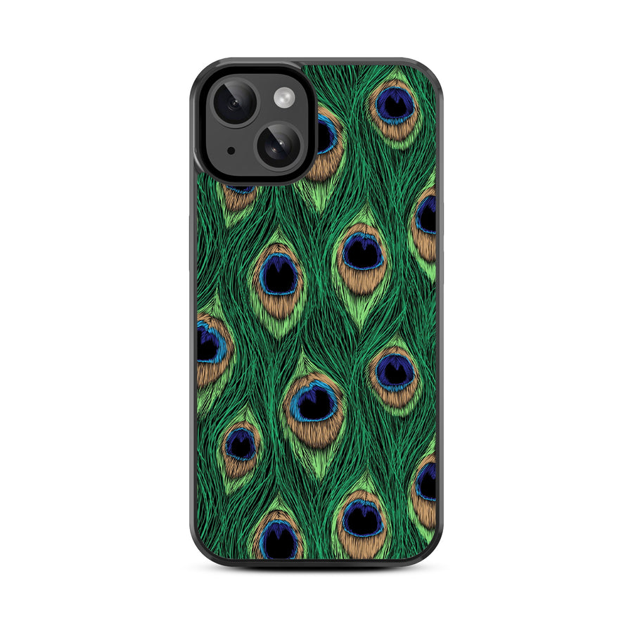 MyBat Design Lab Series Case for Apple iPhone 17e / 16e / 14 / 13 - Peacock Feathers - MIP14CSLESM018-3.jpg
