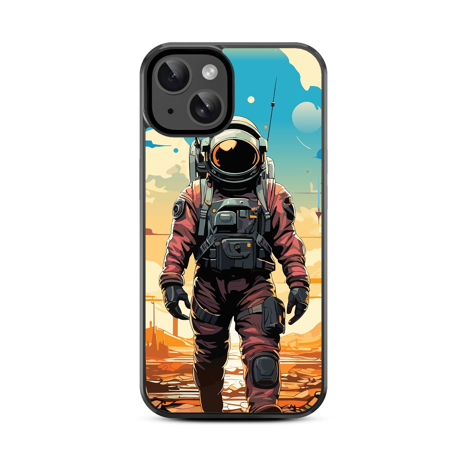 MyBat Design Lab Series Case for Apple iPhone 17e / 16e / 14 / 13 - Cosmonaut - MIP14CSLESM129-3.jpg