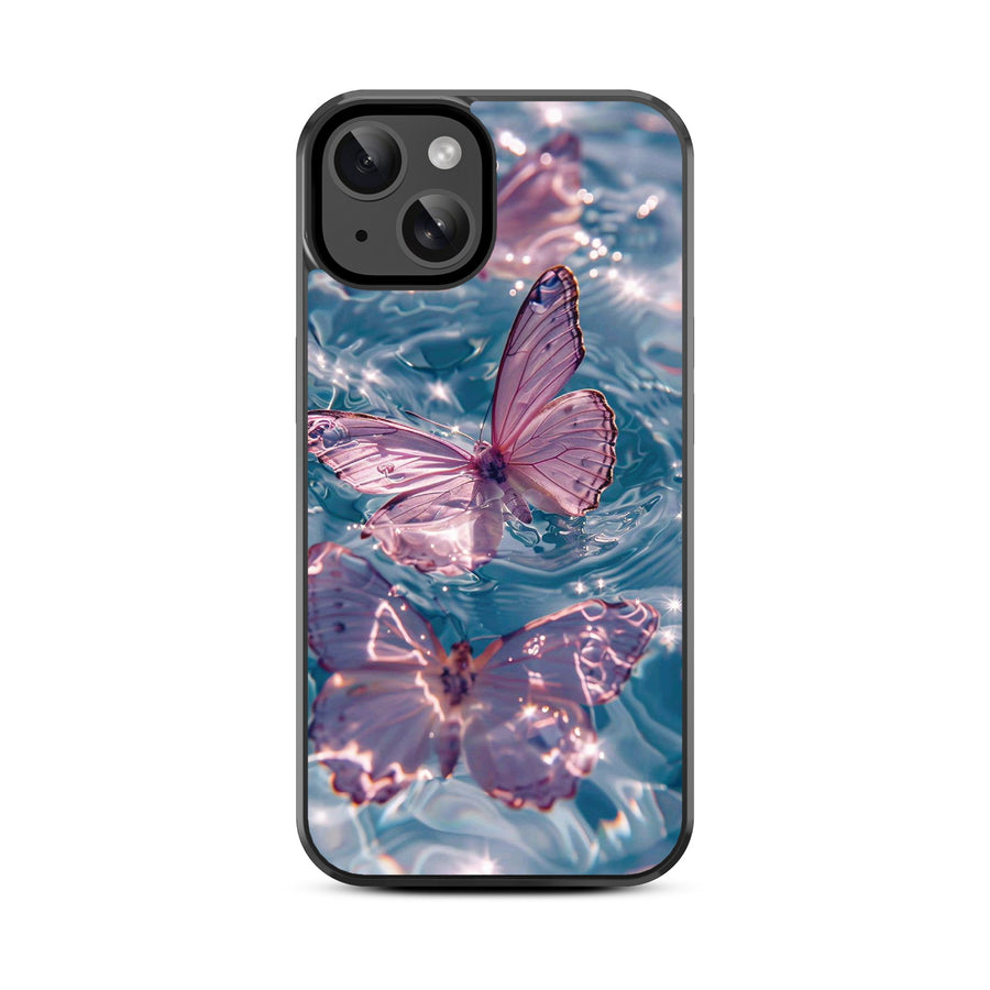 MyBat Design Lab Series Case for Apple iPhone 17e / 16e / 14 / 13 - Floating Butterflies - MIP14CSLESM180-3.jpg