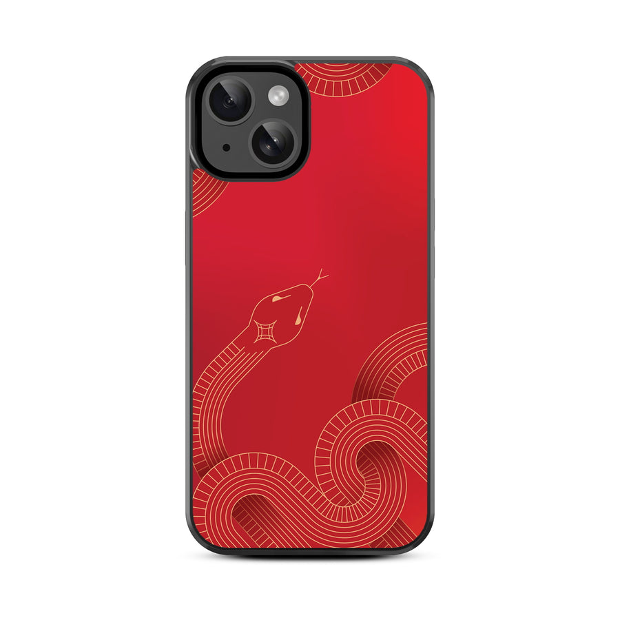 MyBat Design Lab Series Case for Apple iPhone 17e / 16e / 14 / 13 - Slithering into a New Year - MIP14CSLESM316-3.jpg