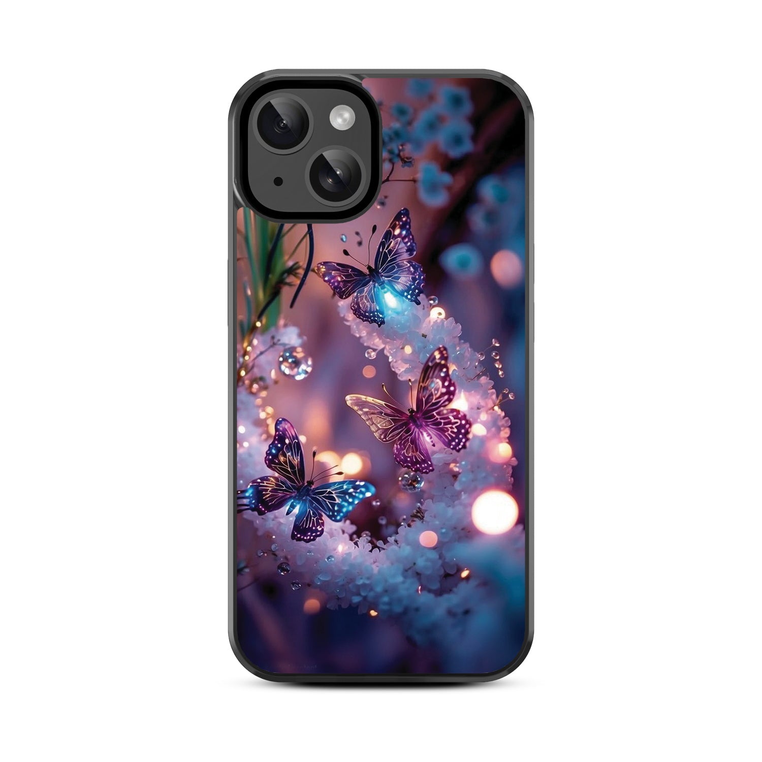 MyBat Design Lab Series Case for Apple iPhone 17e / 16e / 14 / 13  - Magical Butterflies - MIP14CSLESM349-3.jpg