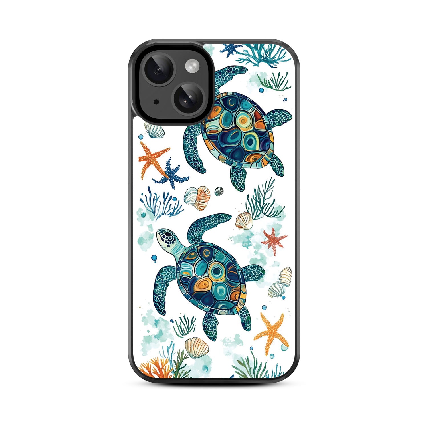 MyBat Design Lab Series Case for Apple iPhone 17e / 16e / 14 / 13  - Sea Turtles - MIP14CSLESM375-3.jpg