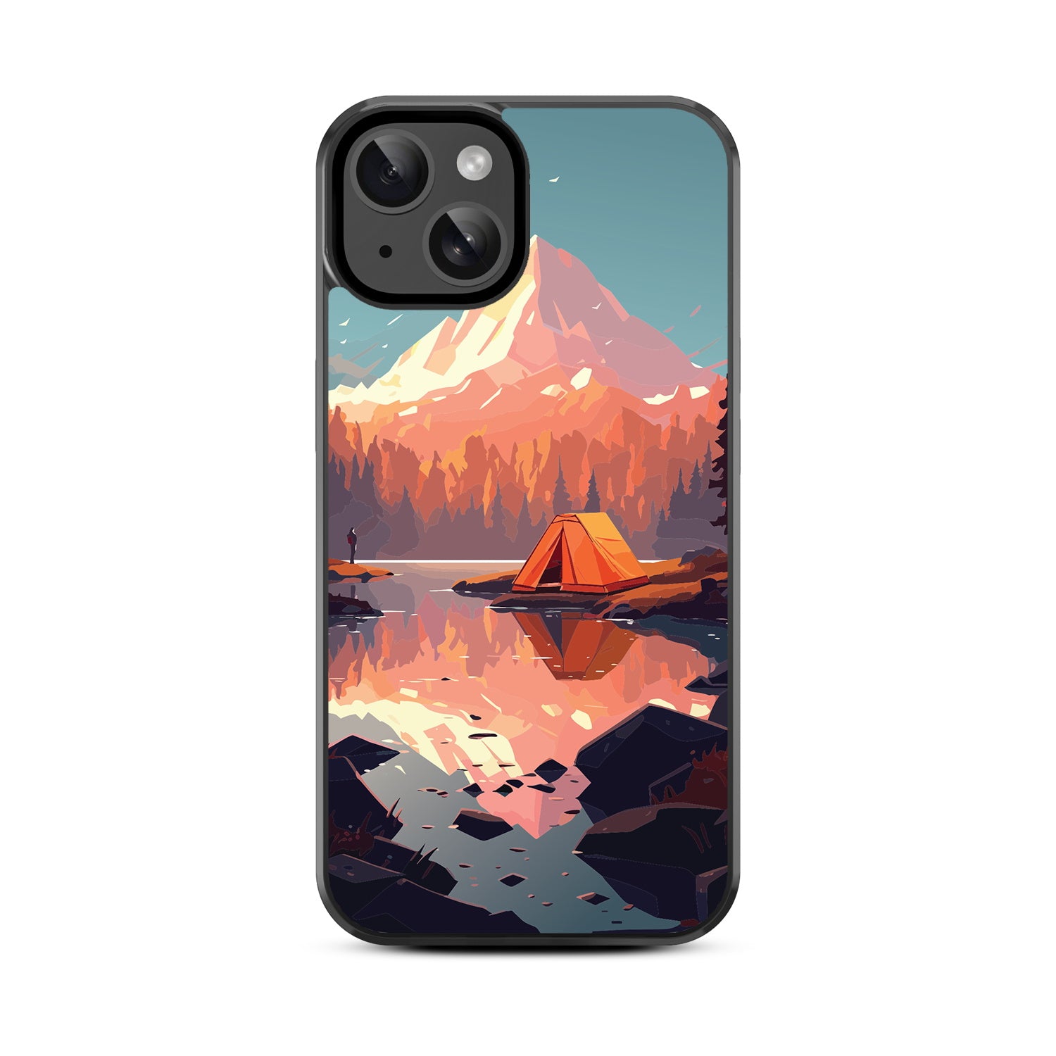 MyBat Design Lab Series Case for Apple iPhone 17e / 16e / 14 / 13  - Lakeside Sunrise - MIP14CSLESM451-3.jpg