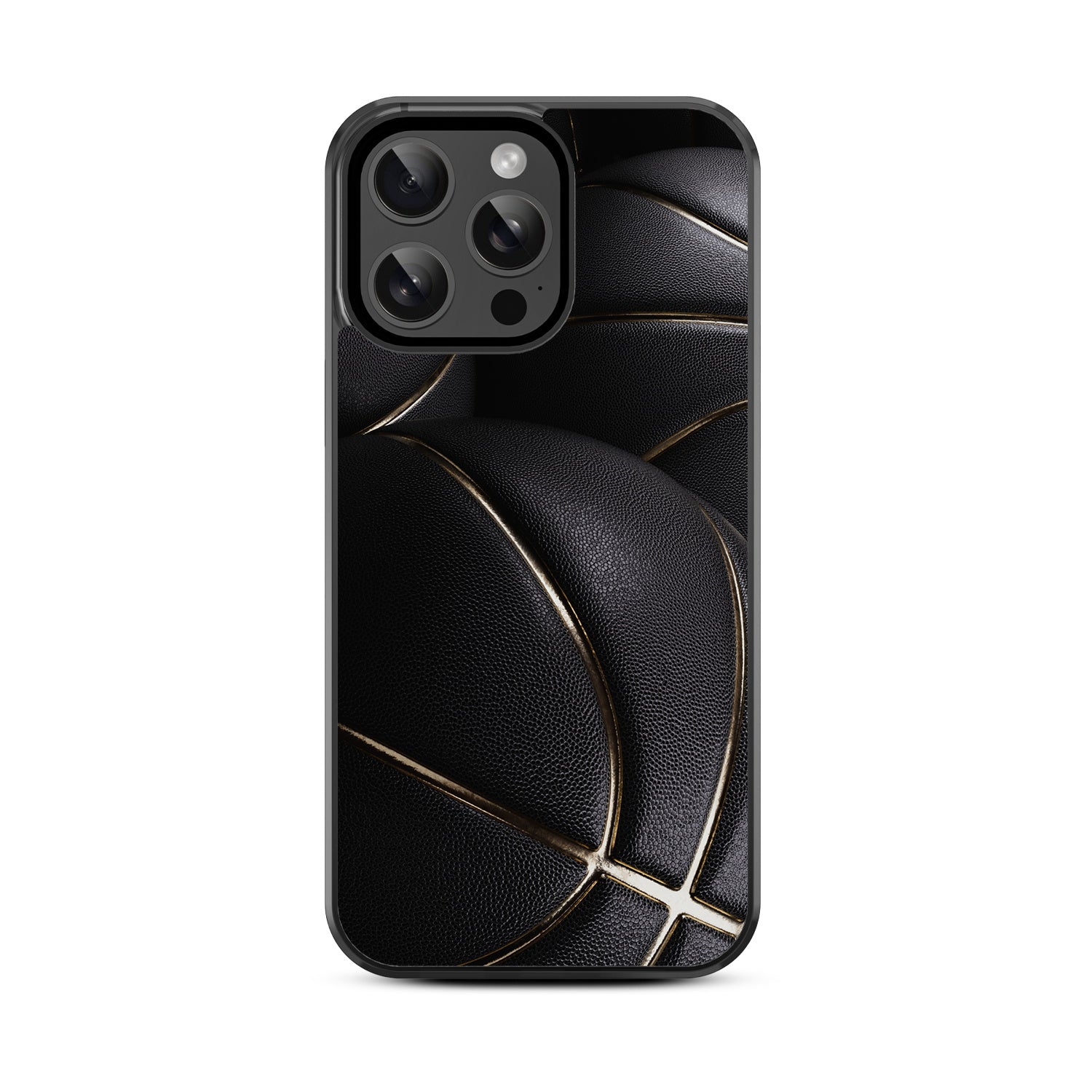 MyBat Design Lab Series Case for Apple iPhone 14 Pro (6.1) - Black Basketballs - MIP14PCSLESM090-3.jpg