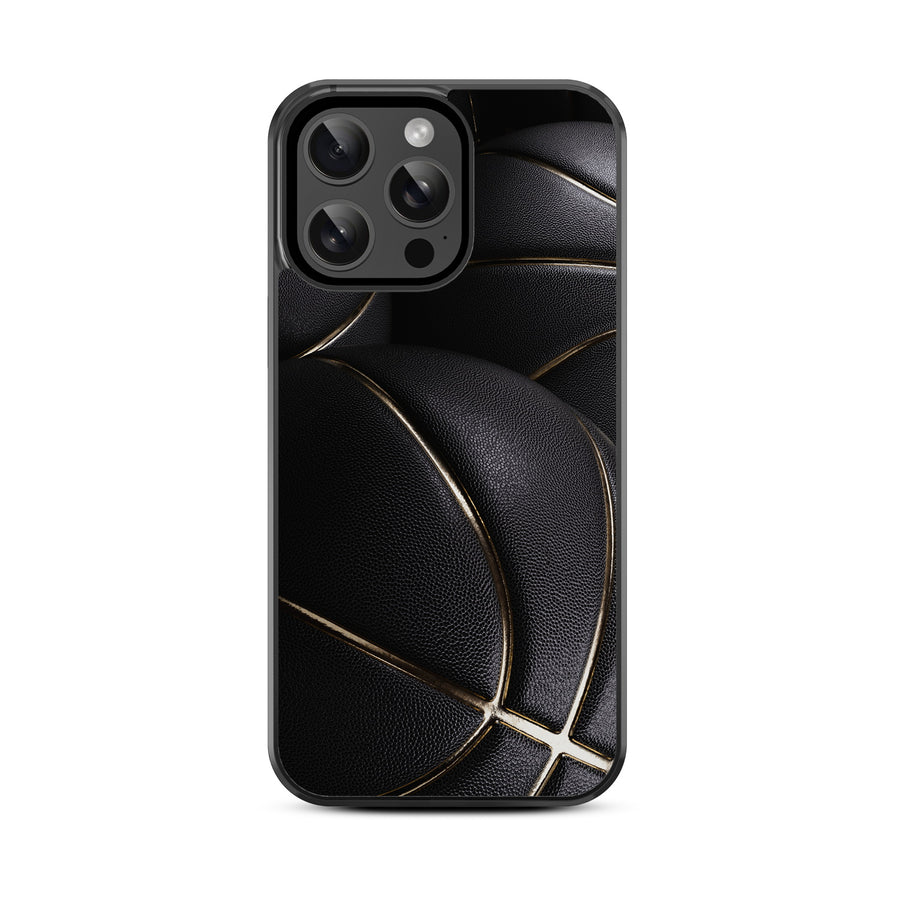 MyBat Design Lab Series Case for Apple iPhone 14 Pro (6.1) - Black Basketballs - MIP14PCSLESM090-3.jpg