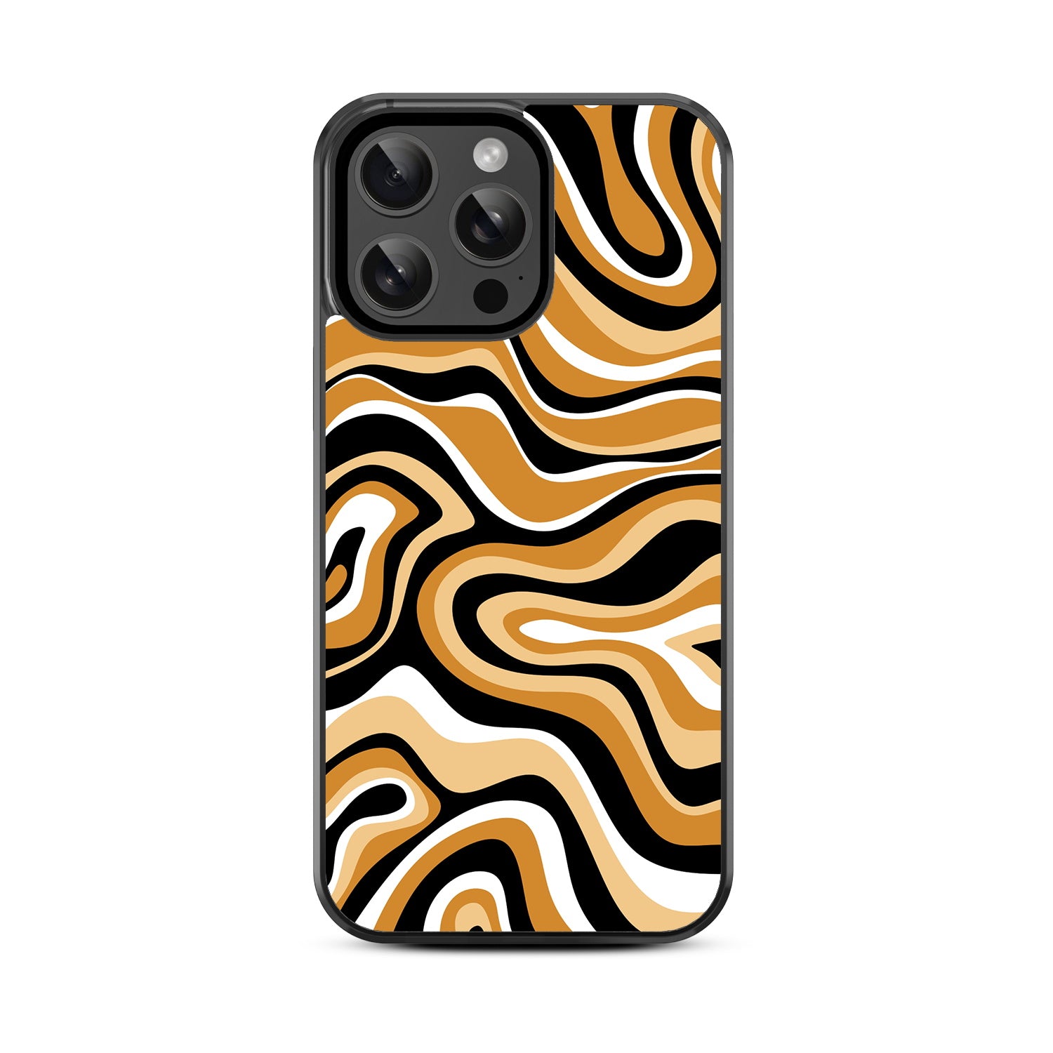 MyBat Design Lab Series Case for Apple iPhone 14 Pro (6.1) - Groovy Golden Swirls - MIP14PCSLESM093-3.jpg