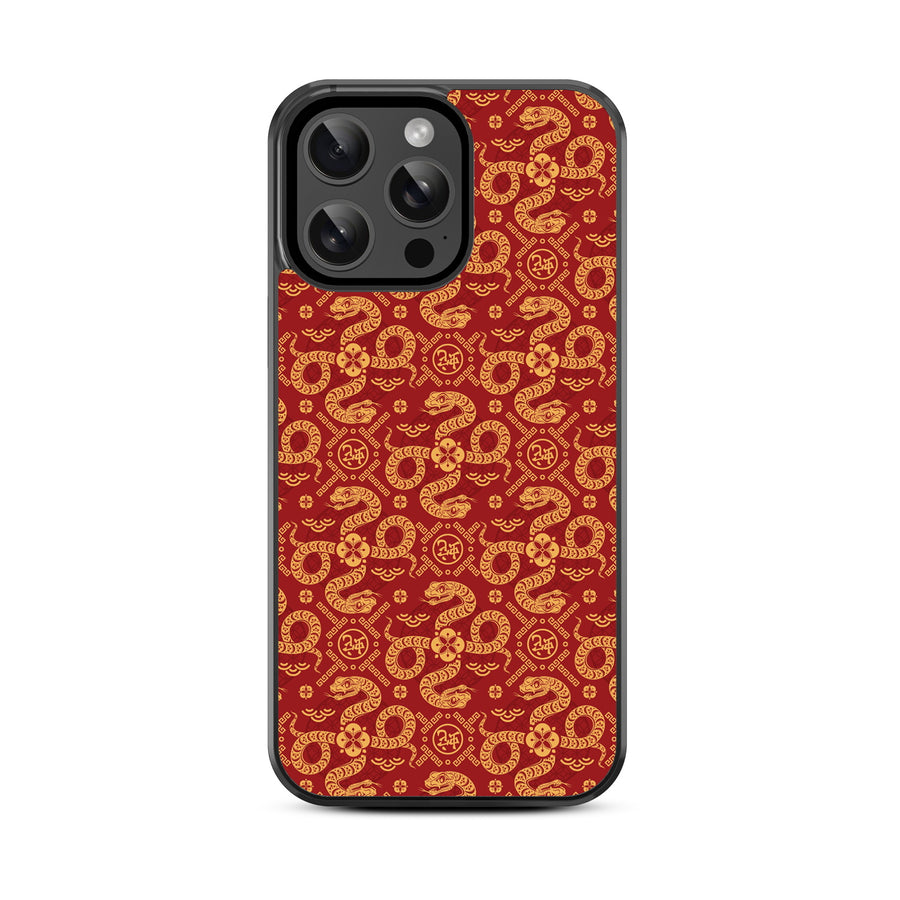 MyBat Design Lab Series Case for Apple iPhone 14 Pro Max (6.7) - Golden Snake Dance - MIP14PMCSLESM317-3.jpg