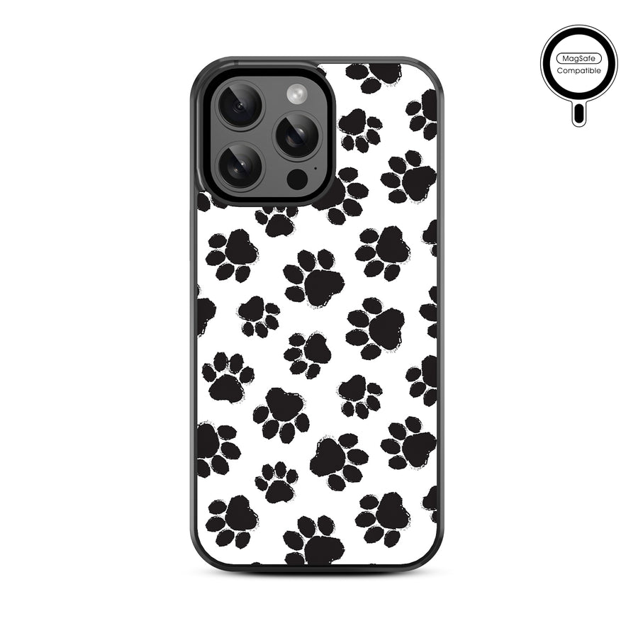 MyBat Design Lab Series MagSafe Case for Apple iPhone 14 Pro Max (6.7) - Black Paw Prints - MIP14PMCSLESMSM002-3.jpg