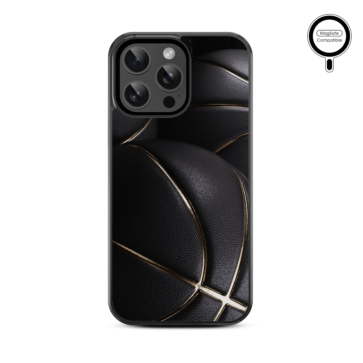 MyBat Design Lab Series MagSafe Case for Apple iPhone 14 Pro Max (6.7) - Black Basketballs - MIP14PMCSLESMSM090-3.jpg