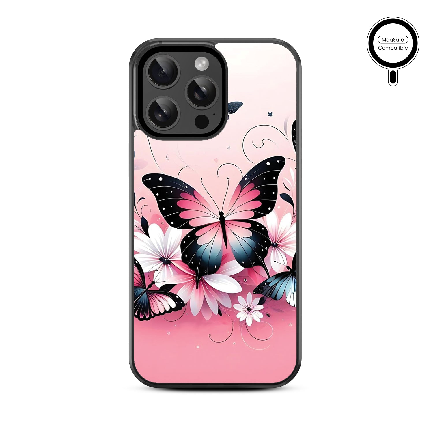 MyBat Design Lab Series MagSafe Case for Apple iPhone 14 Pro Max (6.7) - Butterfly Bouquet - MIP14PMCSLESMSM184-3.jpg