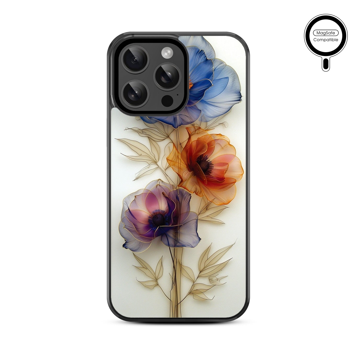 MyBat Design Lab Series MagSafe Case for Apple iPhone 14 Pro Max (6.7) - Pressed Flowers - MIP14PMCSLESMSM185-3.jpg