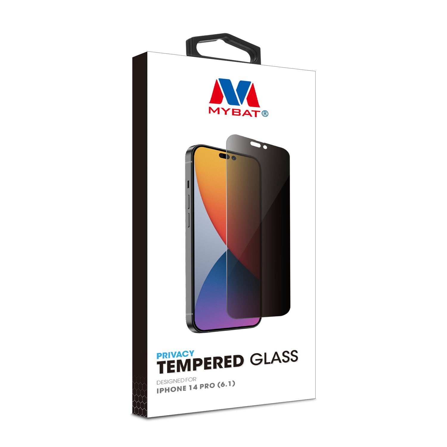 MyBat Privacy Tempered Glass Screen Protector (2.5D) for Apple iPhone 14 Pro - Clear - MIP14PSC67-7.jpg