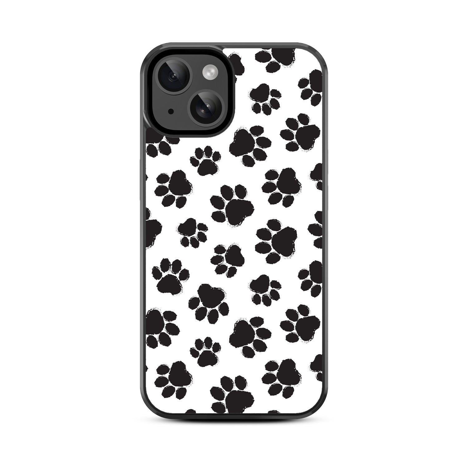 MyBat Design Lab Series Case for Apple iPhone 15 (6.1) - Black Paw Prints - MIP15CSLESM002-3.jpg