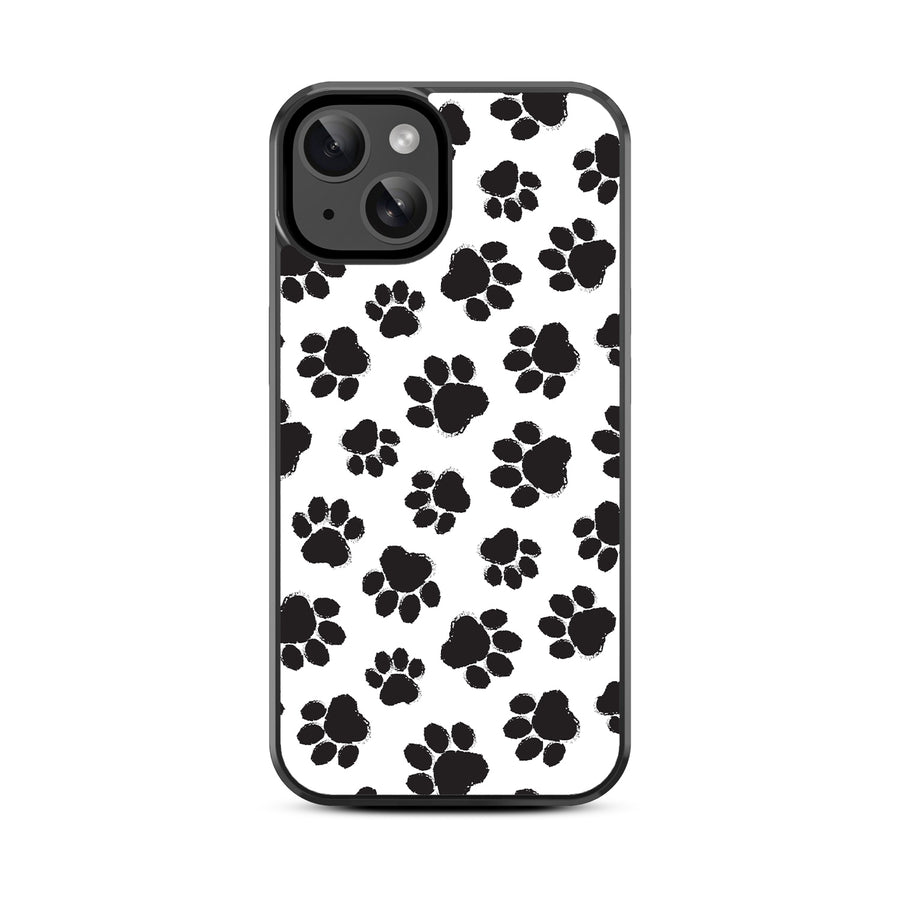 MyBat Design Lab Series Case for Apple iPhone 15 (6.1) - Black Paw Prints - MIP15CSLESM002-3.jpg