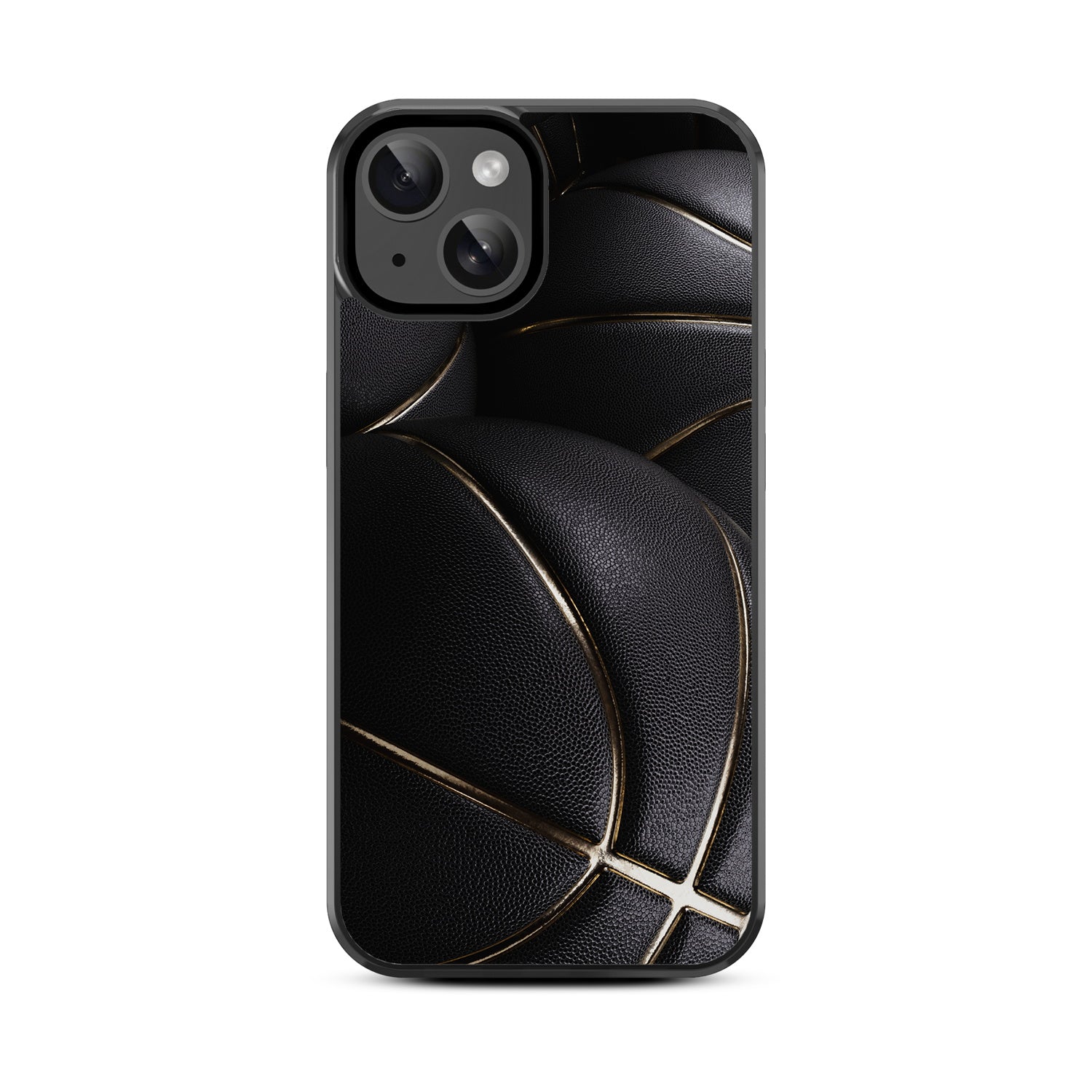 MyBat Design Lab Series Case for Apple iPhone 15 (6.1) - Black Basketballs - MIP15CSLESM090-3.jpg
