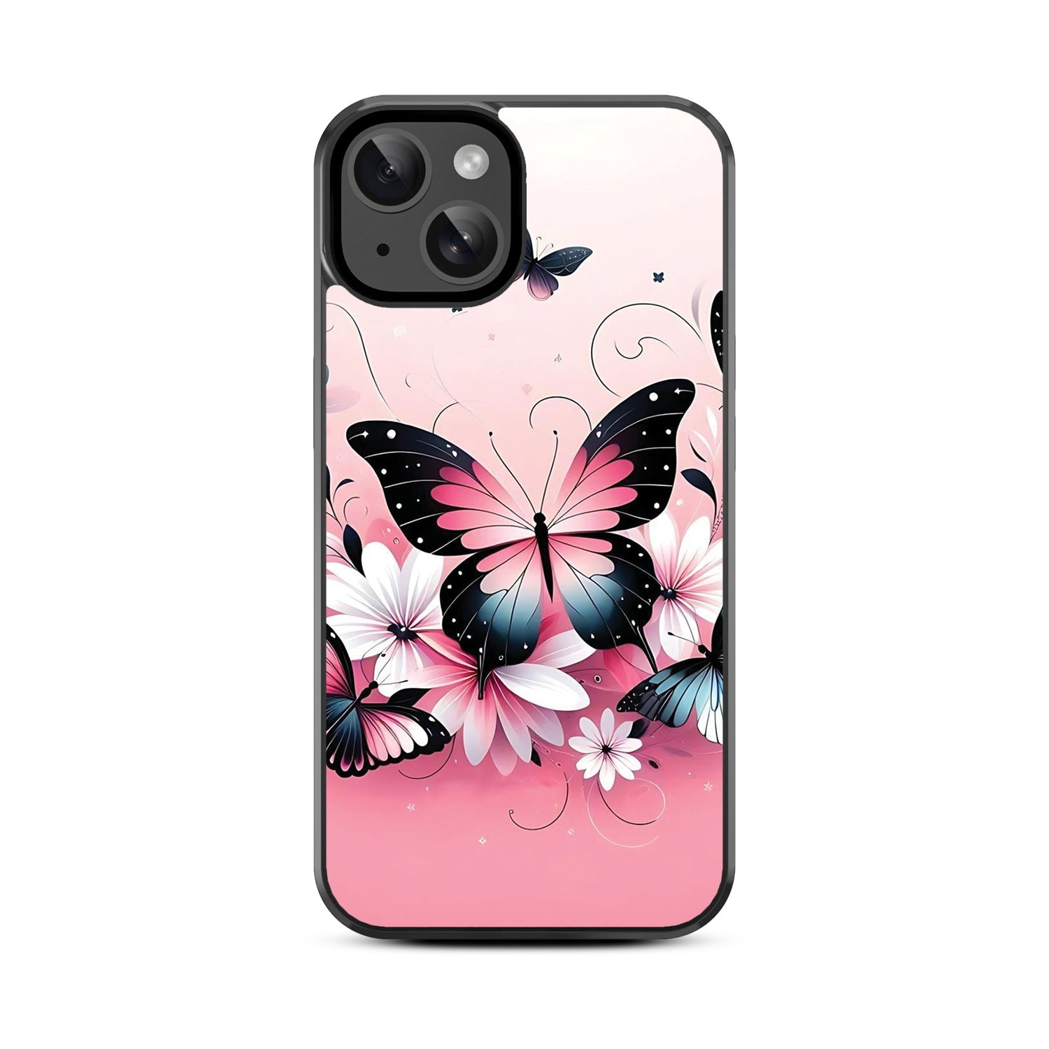 MyBat Design Lab Series Case for Apple iPhone 15 (6.1) - Butterfly Bouquet - MIP15CSLESM184-3.jpg