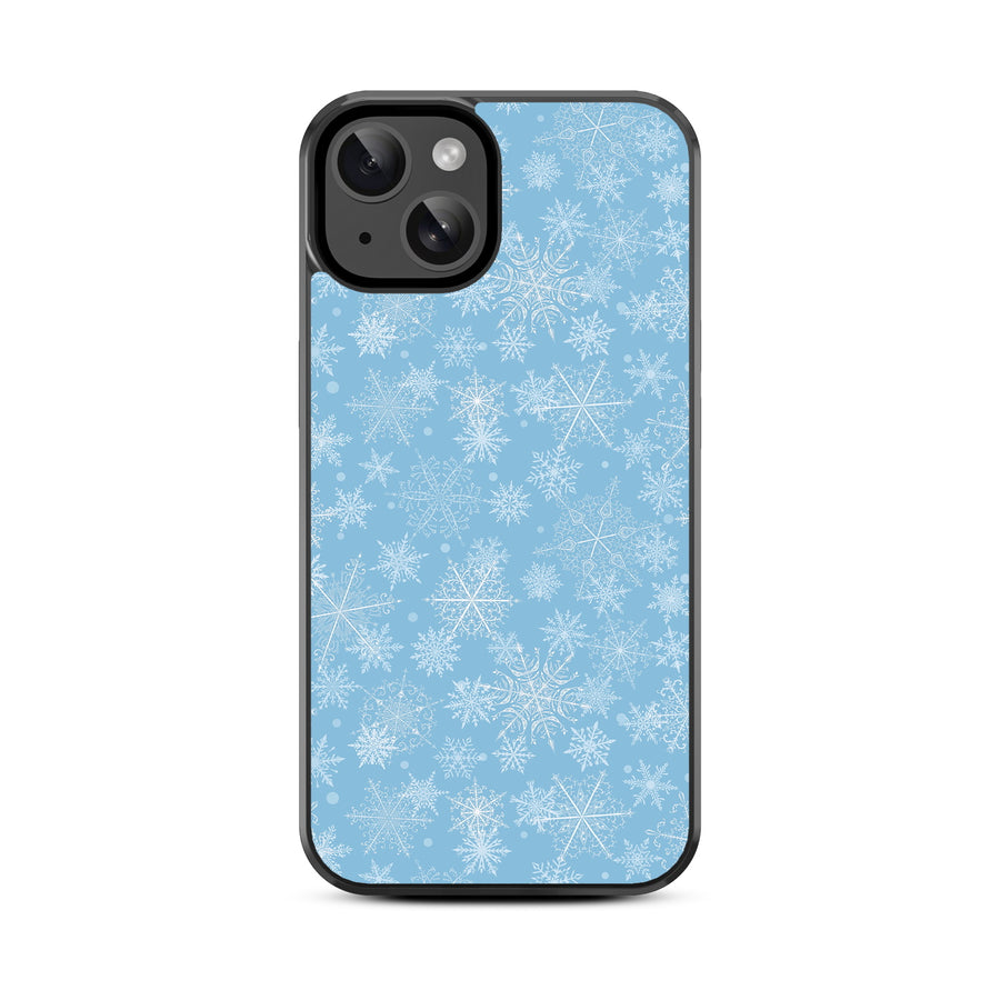 MyBat Design Lab Series Case for Apple iPhone 15 (6.1) - Blue Snowflakes - MIP15CSLESM283-3.jpg