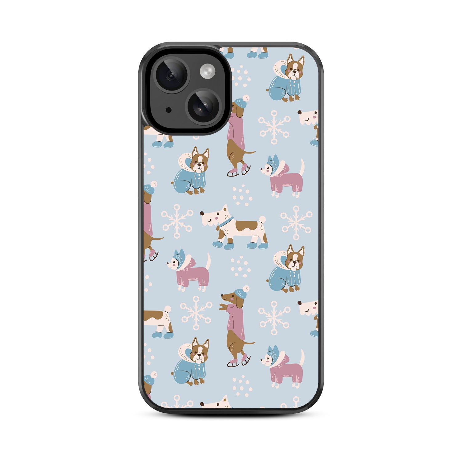 MyBat Design Lab Series Case for Apple iPhone 15 (6.1) - Puppy Snow Play - MIP15CSLESM299-3.jpg