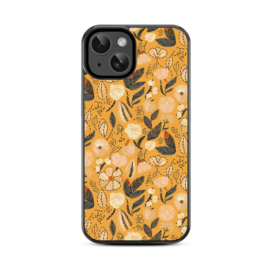 MyBat Design Lab Series Case for Apple iPhone 15 (6.1) - Floral Stitch - MIP15CSLESM439-3.jpg