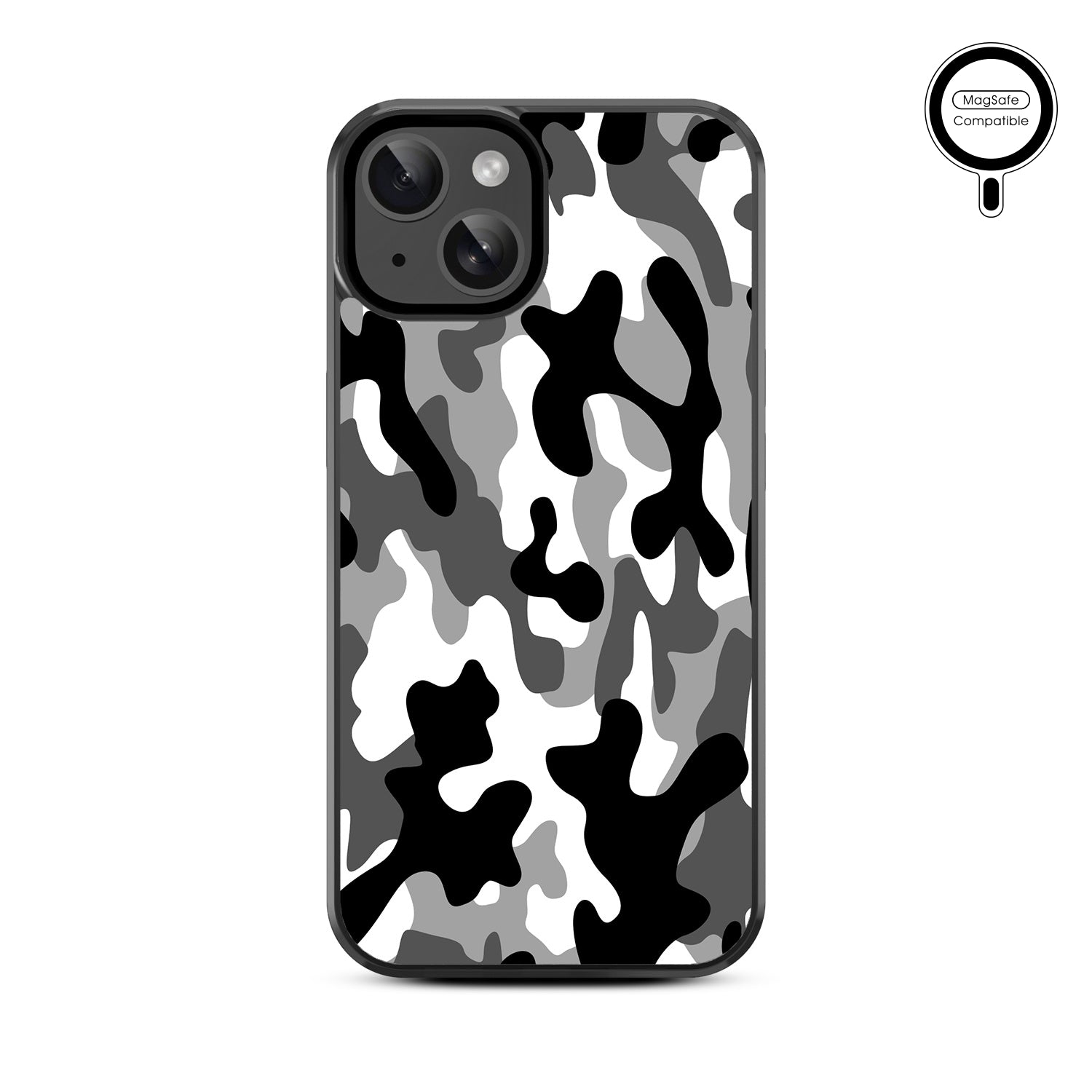 MyBat Design Lab Series MagSafe Case for Apple iPhone 15 (6.1) - Black & White Camouflage - MIP15CSLESMSM122-3.jpg