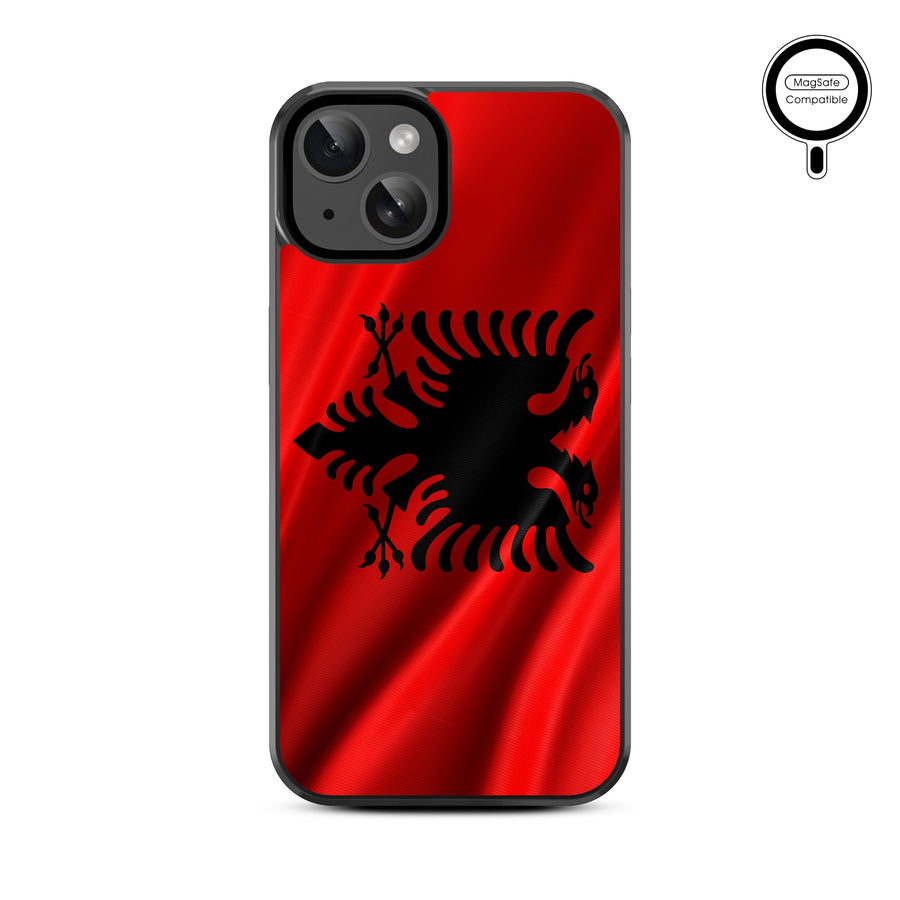 MyBat Design Lab Series MagSafe Case for Apple iPhone 15 (6.1) - Albania Flag - MIP15CSLESMSM140-3.jpg
