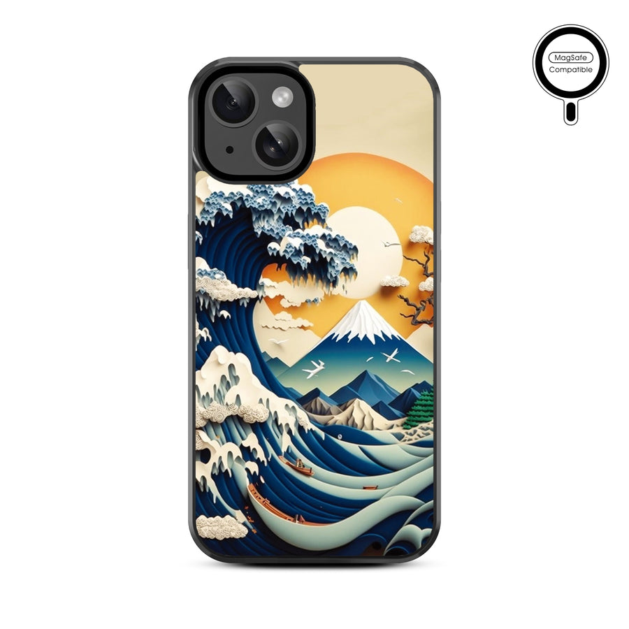 MyBat Design Lab Series MagSafe Case for Apple iPhone 15 (6.1) - The Great Wave - MIP15CSLESMSM177-3.jpg