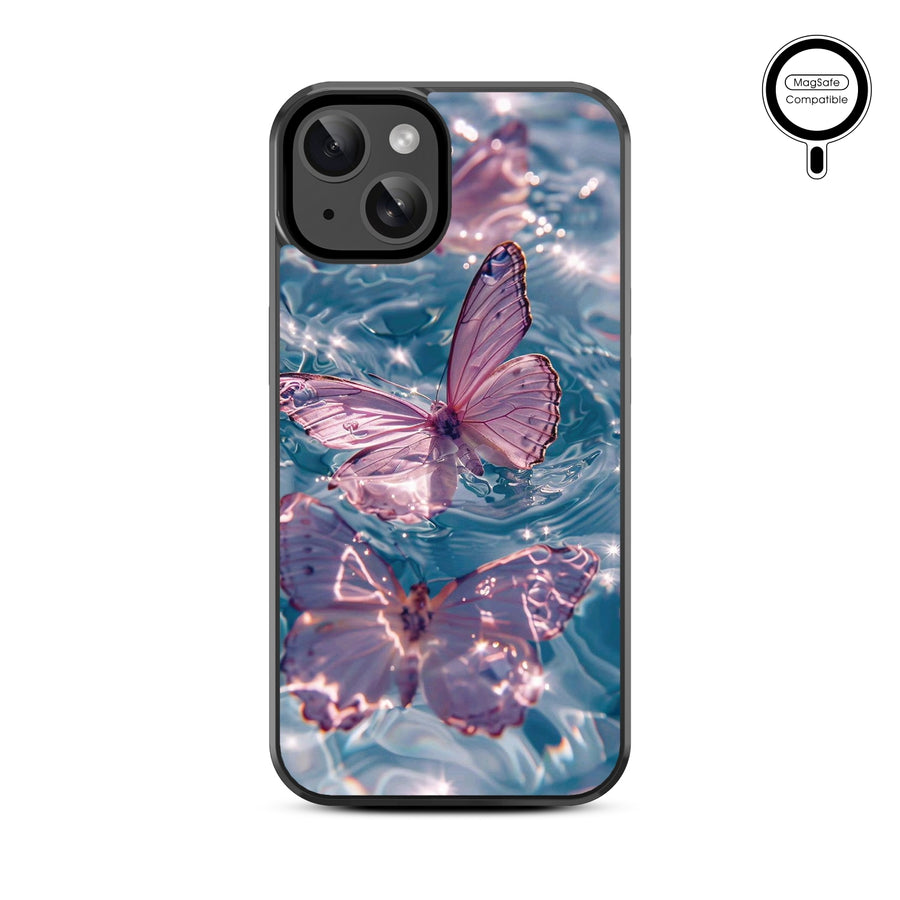 MyBat Design Lab Series MagSafe Case for Apple iPhone 15 (6.1) - Floating Butterflies - MIP15CSLESMSM180-3.jpg