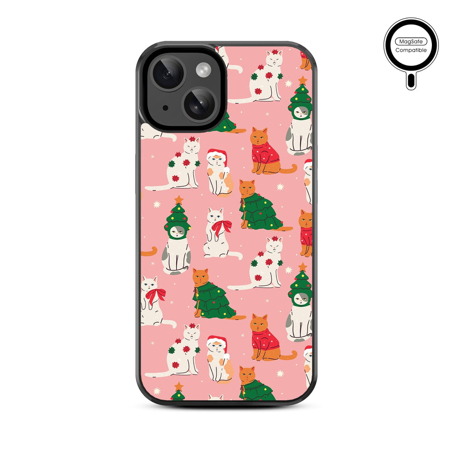 MyBat Design Lab Series MagSafe Case for Apple iPhone 15 (6.1) - Meowy Christmas - MIP15CSLESMSM286-3.jpg