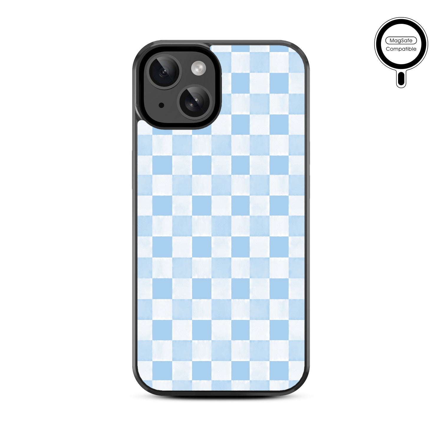 MyBat Design Lab Series MagSafe Case for Apple iPhone 15 - Sky Blue Check - MIP15CSLESMSM478-3.jpg