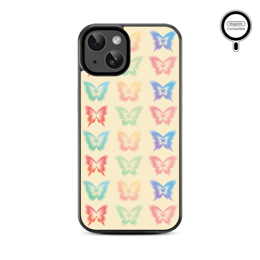 MyBat Design Lab Series MagSafe Case for Apple iPhone 15 - Technicolor Butterflies - MIP15CSLESMSM487-3.jpg