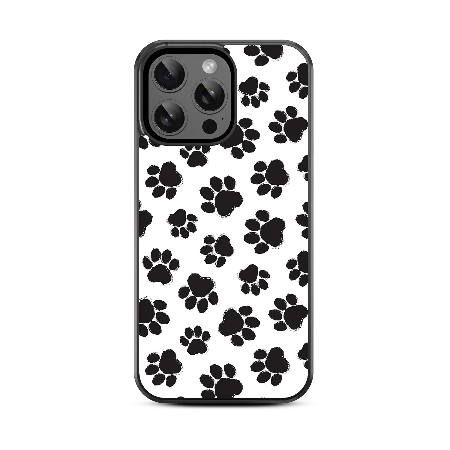 MyBat Design Lab Series Case for Apple iPhone 15 Pro Max (6.7) - Black Paw Prints - MIP15PMCSLESM002-3.jpg